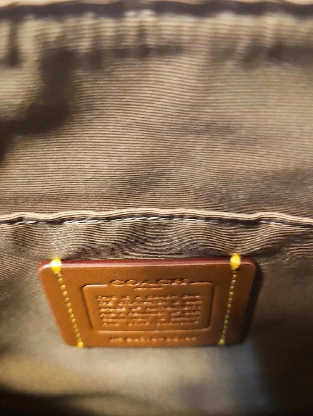 Coach Signature Canvas Crossbody in Beige and Tan